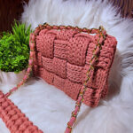 Pink Cross Soft Yarn Bags - Image 3