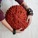Arm Knitted Poufs
